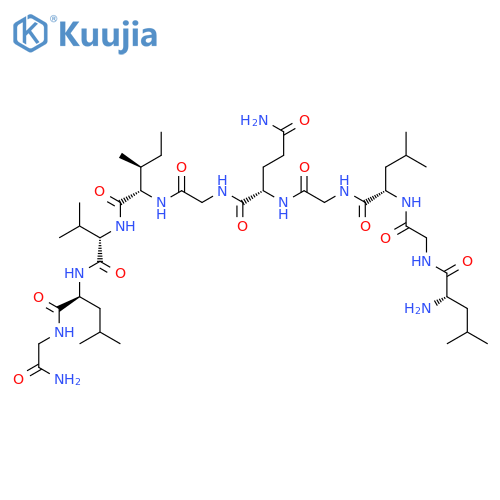 Glycinamide, L-leucylglycyl-L-leucylglycyl-L-glutaminylglycyl-L-isoleucyl-L-valyl-L-leucyl- (9CI) structure