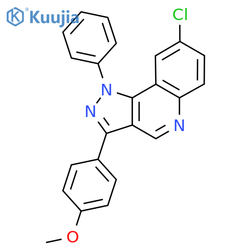 8-chloro-3-(4-methoxyphenyl)-1-phenyl-1H-pyrazolo4,3-cquinoline structure