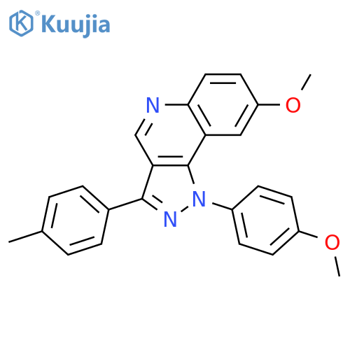 8-methoxy-1-(4-methoxyphenyl)-3-(4-methylphenyl)-1H-pyrazolo4,3-cquinoline structure