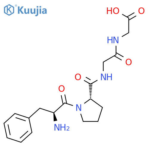 GLYCINE, N-[N-(1-L-PHENYLALANYL-L-PROLYL)GLYCYL]- structure