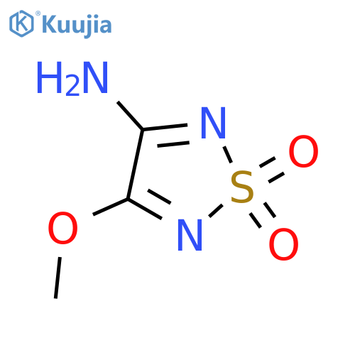 1,2,5-Thiadiazol-3-amine, 4-methoxy-, 1,1-dioxide structure