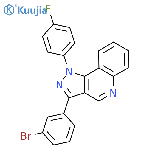 3-(3-bromophenyl)-1-(4-fluorophenyl)-1H-pyrazolo4,3-cquinoline structure