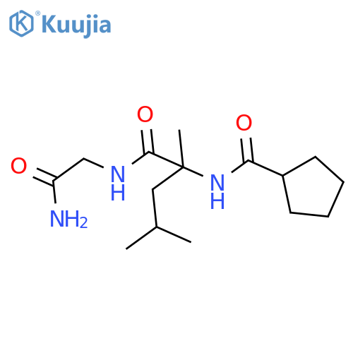 Glycinamide, N-(cyclopentylcarbonyl)-2-methyl-L-leucyl- structure