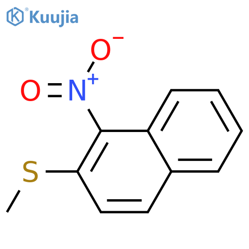 Naphthalene, 2-(methylthio)-1-nitro- structure