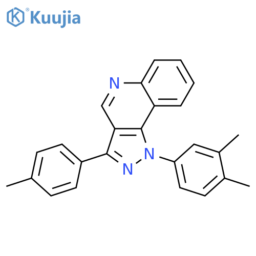1-(3,4-dimethylphenyl)-3-(4-methylphenyl)-1H-pyrazolo4,3-cquinoline structure