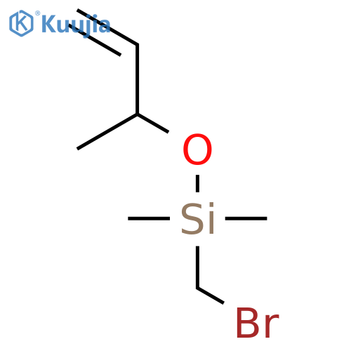 Silane, (bromomethyl)dimethyl[(1-methyl-2-propenyl)oxy]- structure