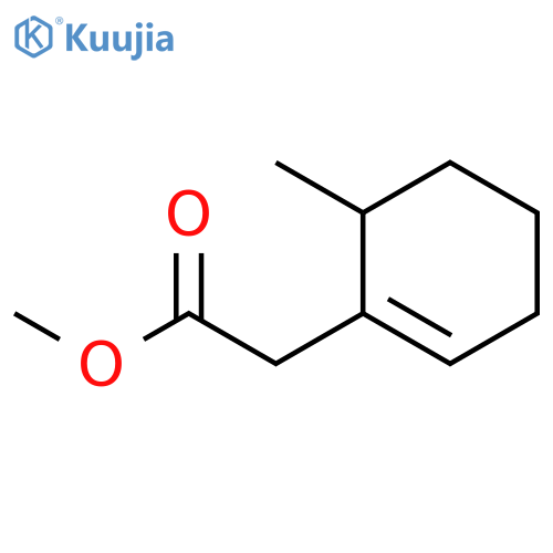 1-Cyclohexene-1-acetic acid, 6-methyl-, methyl ester structure