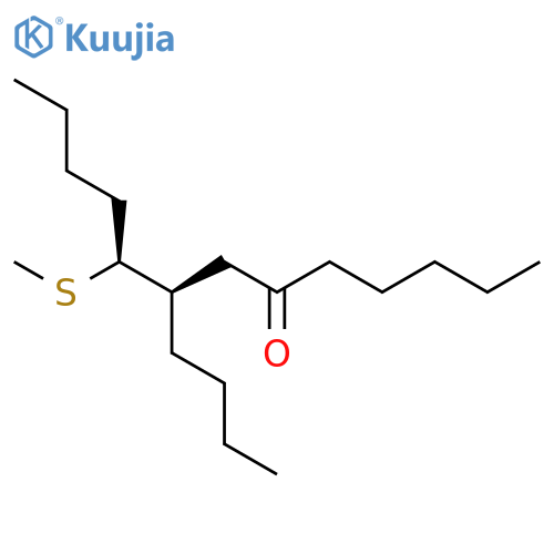 6-TRIDECANONE, 8-BUTYL-9-(METHYLTHIO)-, (R*,S*)- structure