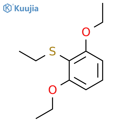 Benzene, 1,3-diethoxy-2-(ethylthio)- structure