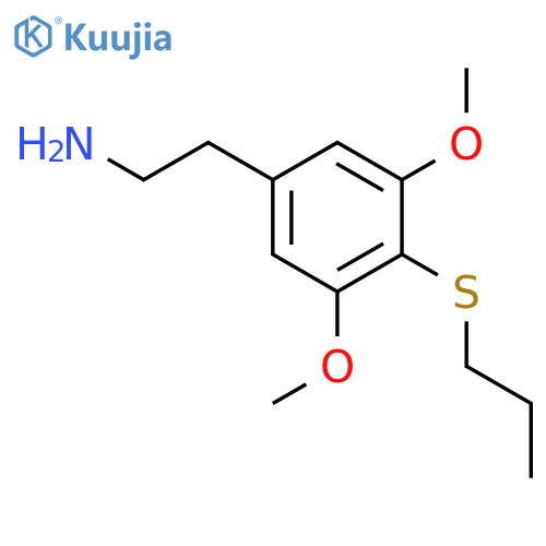 Benzeneethanamine, 3,5-dimethoxy-4-(propylthio)- structure