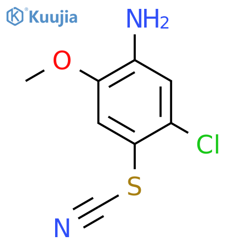 (4-Amino-2-chloro-5-methoxyphenyl) thiocyanate structure