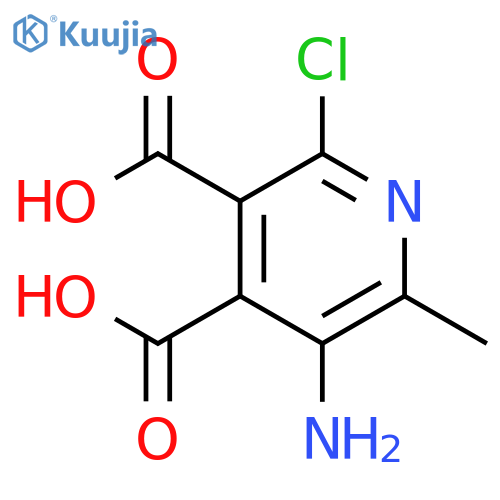 5-AMINO-2-CHLORO-6-METHYLPYRIDINE-3,4-DICARBOXYLIC ACID structure