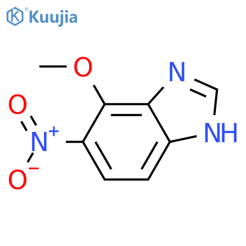 1H-Benzimidazole,7-methoxy-6-nitro- structure
