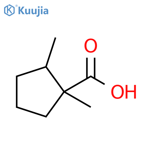 1,2-dimethylcyclopentane-1-carboxylic acid structure
