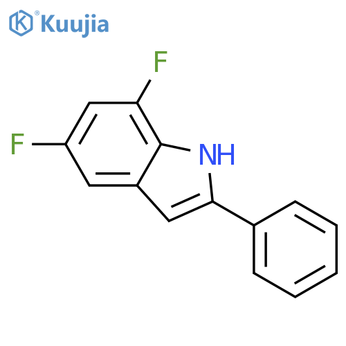 5,7-difluoro-2-phenyl-1H-indole structure