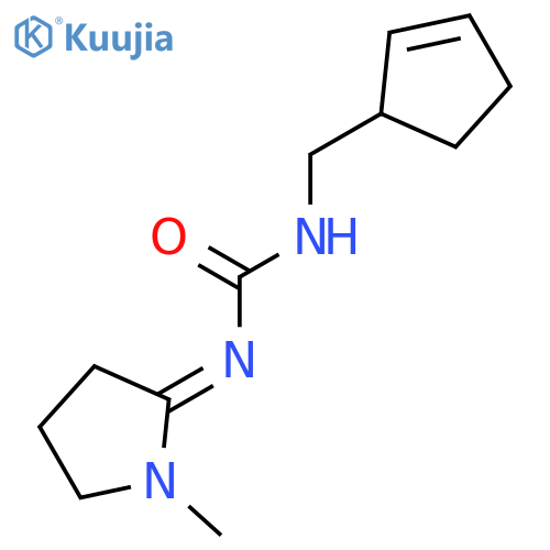 Urea, (2-cyclopenten-1-ylmethyl)(1-methyl-2-pyrrolidinylidene)- structure