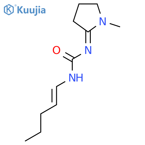 Urea, (1-methyl-2-pyrrolidinylidene)-1-pentenyl- structure