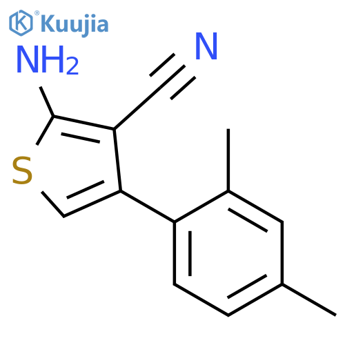 2-Amino-4-(2,4-dimethylphenyl)-3-thiophenecarbonitrile structure
