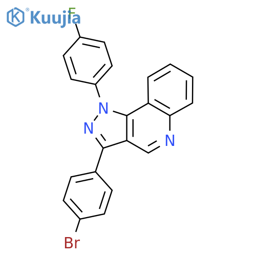 3-(4-bromophenyl)-1-(4-fluorophenyl)-1H-pyrazolo4,3-cquinoline structure