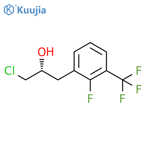 Benzeneethanol, a-(chloromethyl)-2-fluoro-3-(trifluoromethyl)-, (aR)- structure