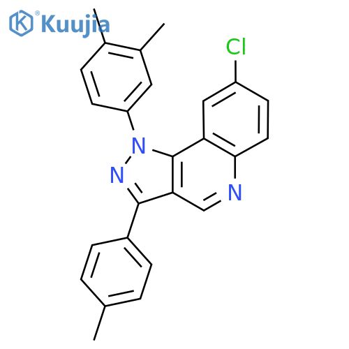 8-chloro-1-(3,4-dimethylphenyl)-3-(4-methylphenyl)-1H-pyrazolo4,3-cquinoline structure