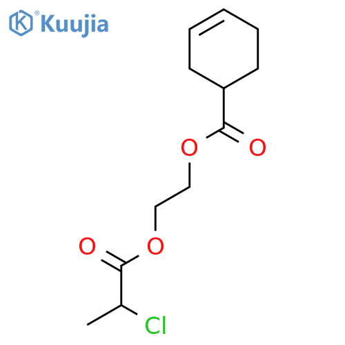 3-Cyclohexene-1-carboxylic acid, 2-(2-chloro-1-oxopropoxy)ethyl ester structure
