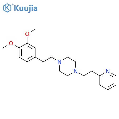Piperazine, 1-[2-(3,4-dimethoxyphenyl)ethyl]-4-[2-(2-pyridinyl)ethyl]- structure