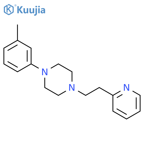 Piperazine, 1-(3-methylphenyl)-4-[2-(2-pyridinyl)ethyl]- structure