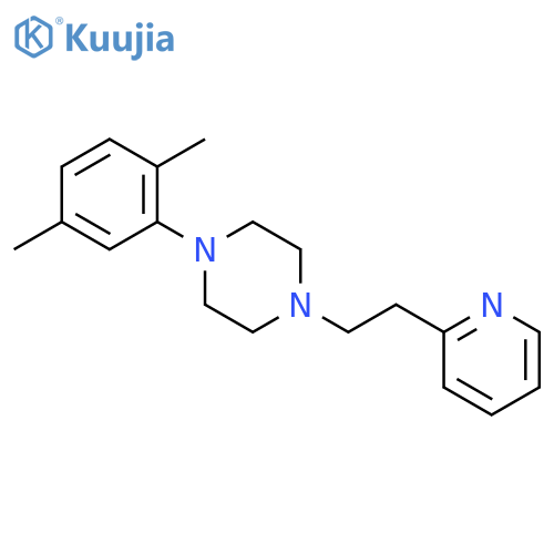 Piperazine, 1-(2,5-dimethylphenyl)-4-[2-(2-pyridinyl)ethyl]- structure