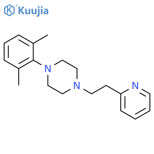 Piperazine, 1-(2,6-dimethylphenyl)-4-[2-(2-pyridinyl)ethyl]- structure