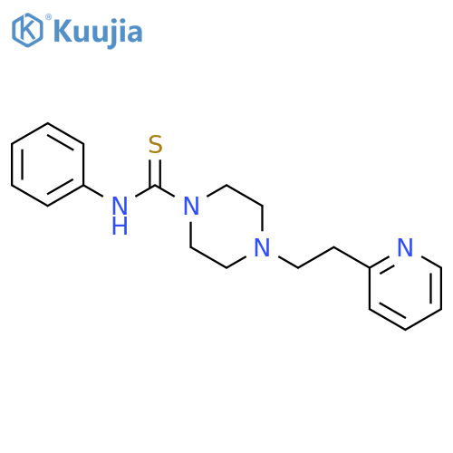 1-Piperazinecarbothioamide, N-phenyl-4-[2-(2-pyridinyl)ethyl]- structure
