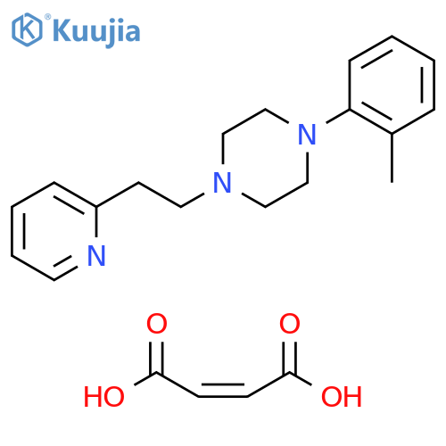 Piperazine, 1-(2-methylphenyl)-4-[2-(2-pyridinyl)ethyl]-, (2Z)-2-butenedioate (1:2) structure