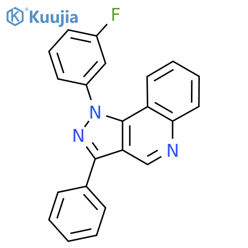 1-(3-fluorophenyl)-3-phenyl-1H-pyrazolo4,3-cquinoline structure