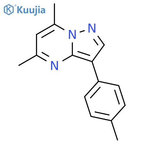 5,7-dimethyl-3-(4-methylphenyl)pyrazolo1,5-apyrimidine structure