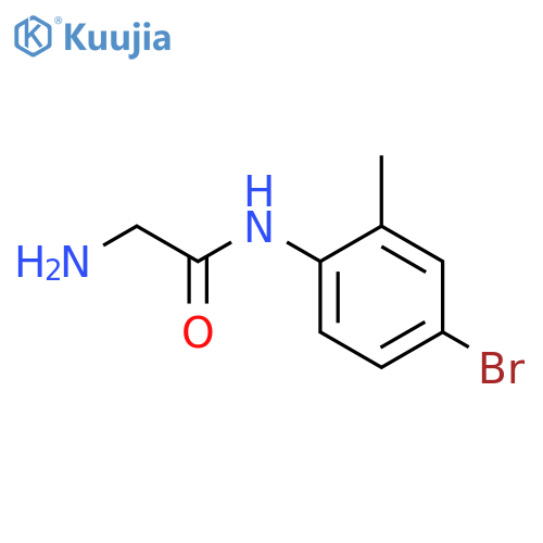 2-amino-N-(4-bromo-2-methylphenyl)acetamide structure