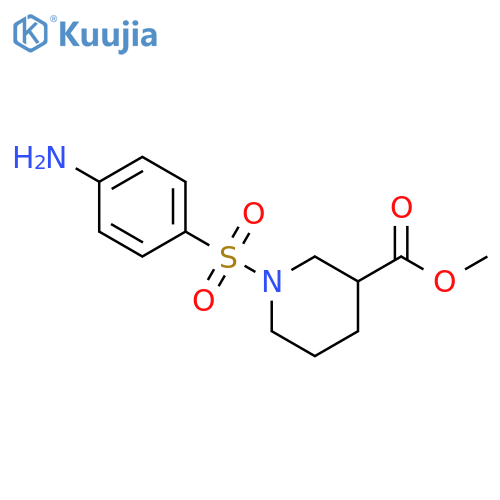 methyl 1-(4-aminobenzenesulfonyl)piperidine-3-carboxylate structure