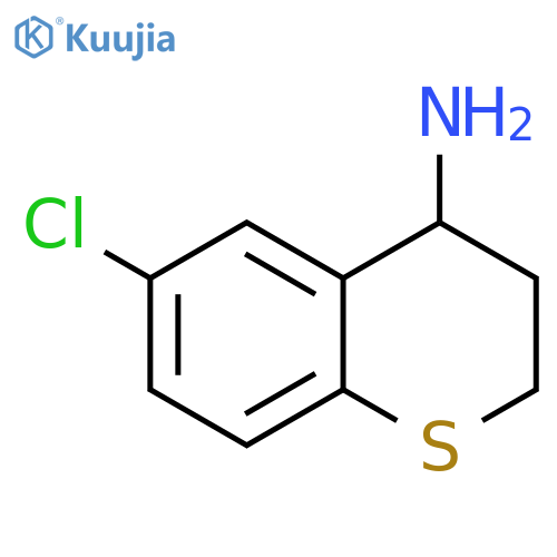 6-chloro-3,4-dihydro-2H-1-benzothiopyran-4-amine structure