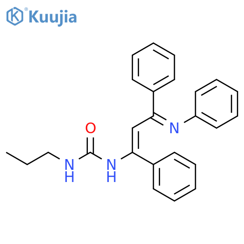 Urea, N-[1,3-diphenyl-3-(phenylimino)-1-propenyl]-N'-propyl- structure