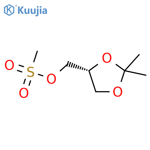 1,3-Dioxolane-4-methanol,2,2-dimethyl-, 4-methanesulfonate, (4S)- structure