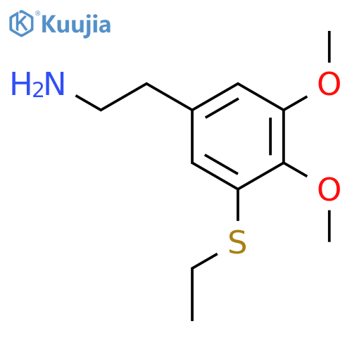 Benzeneethanamine, 3-(ethylthio)-4,5-dimethoxy- structure