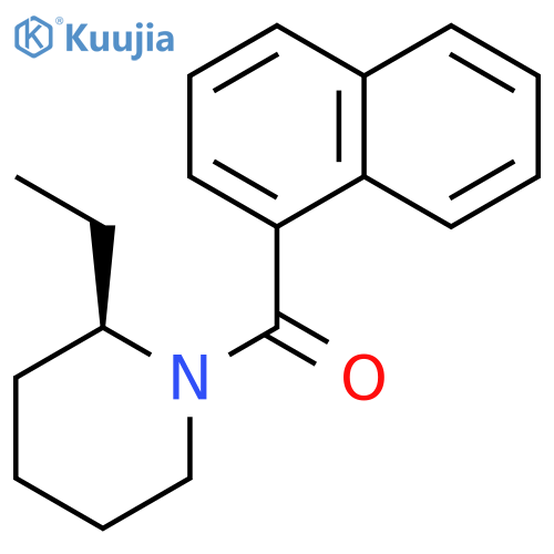 Piperidine, 2-ethyl-1-(1-naphthalenylcarbonyl)-, (R)- structure
