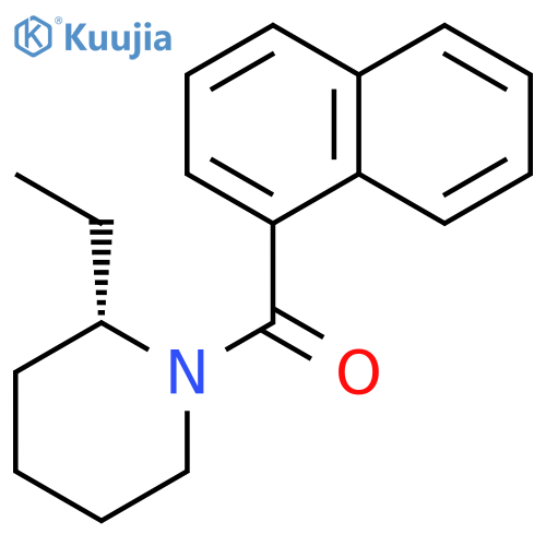 PIPERIDINE, 2-ETHYL-1-(1-NAPHTHALENYLCARBONYL)-, (S)- structure