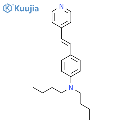 BENZENAMINE, N,N-DIBUTYL-4-[(1E)-2-(4-PYRIDINYL)ETHENYL]- structure