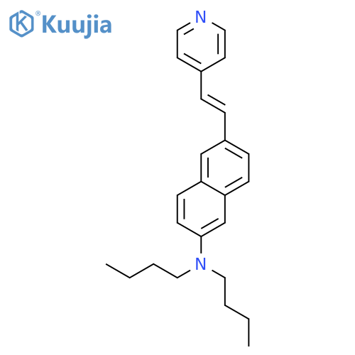 2-Naphthalenamine, N,N-dibutyl-6-[2-(4-pyridinyl)ethenyl]- structure