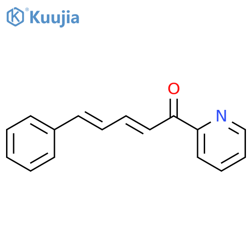 2,4-Pentadien-1-one, 5-phenyl-1-(2-pyridinyl)- structure
