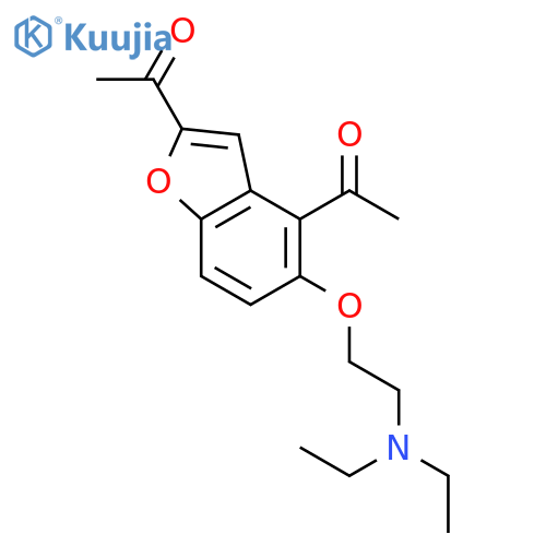 Ethanone, 1,1'-[5-[2-(diethylamino)ethoxy]-2,4-benzofurandiyl]bis- structure
