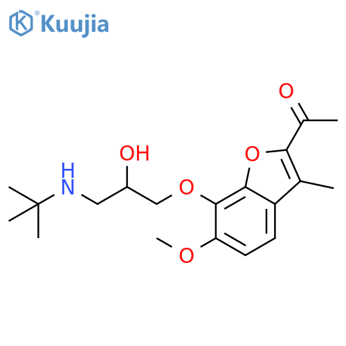 Ethanone, 1-[7-[3-[(1,1-dimethylethyl)amino]-2-hydroxypropoxy]-6-methoxy-3-methyl-2-benzofuranyl]- structure