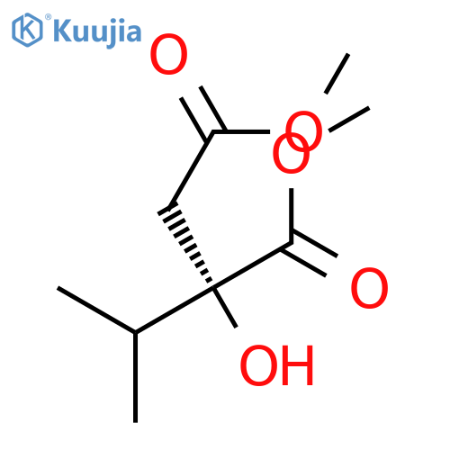 Butanedioic acid, 2-hydroxy-2-(1-methylethyl)-, dimethyl ester, (S)- structure
