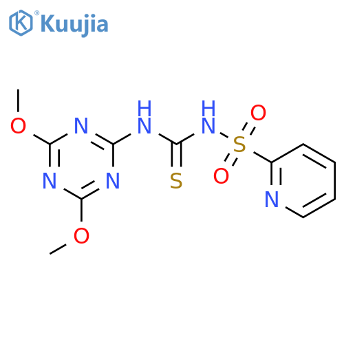 2-Pyridinesulfonamide, N-[[(4,6-dimethoxy-1,3,5-triazin-2-yl)amino]thioxomethyl]- structure
