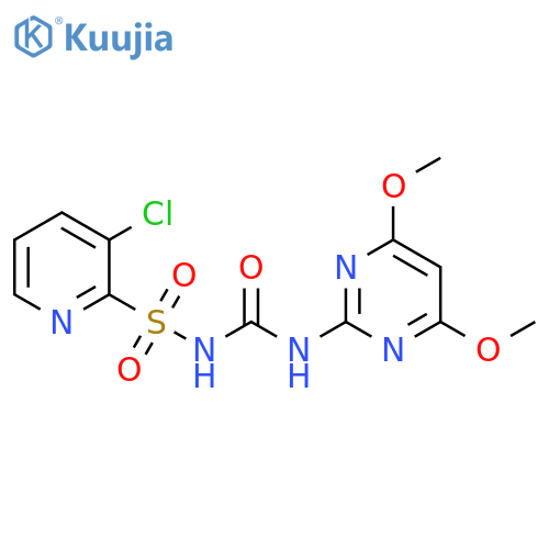 2-Pyridinesulfonamide, 3-chloro-N-[[(4,6-dimethoxy-2-pyrimidinyl)amino]carbonyl]- structure
